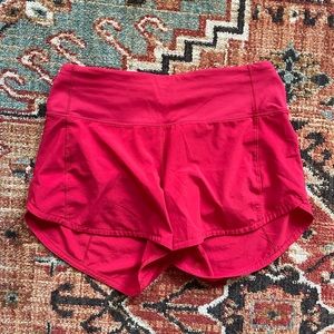 lululemon speed up shorts (tall)